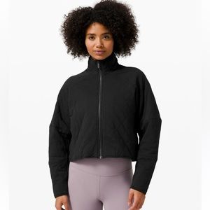 Lululemon Quilted Calm Jacket Black Sz 6